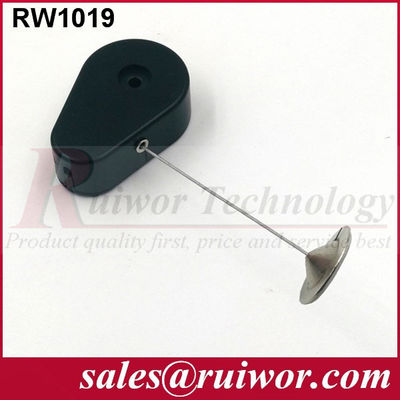 China RUIWOR RW1019 Recoiler antirrobo en forma de gota con extremo de placa de adhesión redonda de metal de 22 mm proveedor