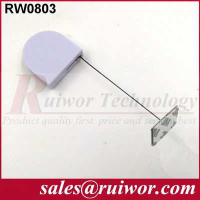 RUIWOR RW0803 Mini retractor de cable en forma de D con extremo de placa de metal gomoso proveedor