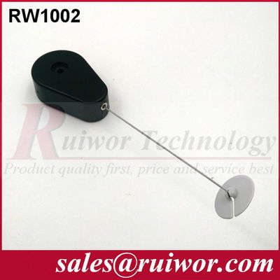 RUIWOR RW1002 Retractor de cable en forma de gota con extremo de placa ABS adhesivo proveedor
