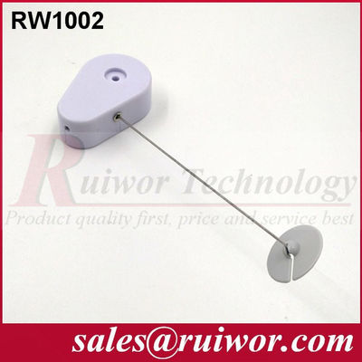 RUIWOR RW1002 Retractor de cable en forma de gota con extremo de placa ABS adhesivo proveedor