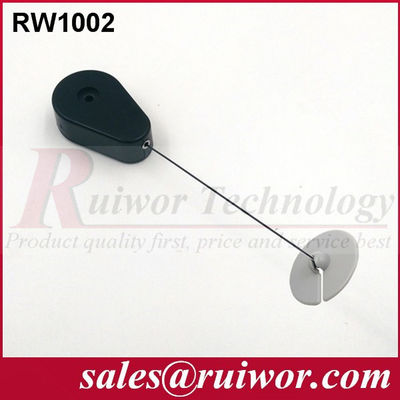 RUIWOR RW1002 Retractor de cable en forma de gota con extremo de placa ABS adhesivo proveedor