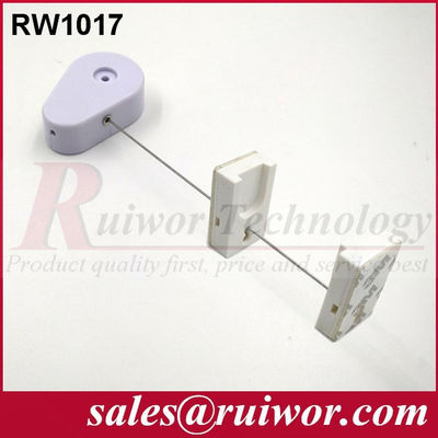 RUIWOR RW1017 Retractor de cable en forma de gota con extremo de soporte de pantalla magnética gomosa proveedor