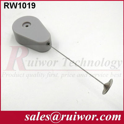 RUIWOR RW1019 Recoiler antirrobo en forma de gota con extremo de placa de adhesión redonda de metal de 22 mm proveedor