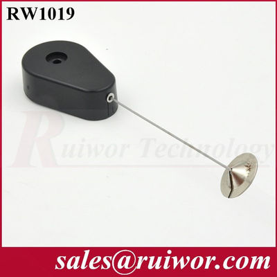 RUIWOR RW1019 Recoiler antirrobo en forma de gota con extremo de placa de adhesión redonda de metal de 22 mm proveedor