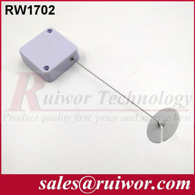RUIWOR RW1702 Retractor de cable cuadrado con extremo de placa adhesiva ABS proveedor