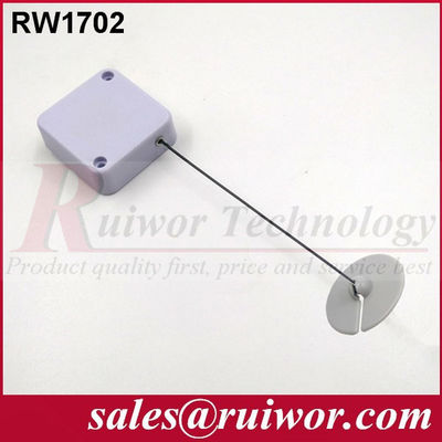RUIWOR RW1702 Retractor de cable cuadrado con extremo de placa adhesiva ABS proveedor