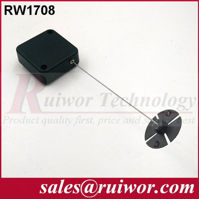 RUIWOR RW1708 Recoiler cuadrado antirrobo con terminales de placa ABS gomosa proveedor