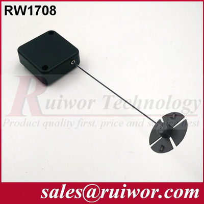 RUIWOR RW1708 Recoiler cuadrado antirrobo con terminales de placa ABS gomosa proveedor