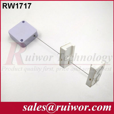 RUIWOR RW1717 Cinturón retráctil cuadrado con extremo de soporte de pantalla magnética adhesiva proveedor