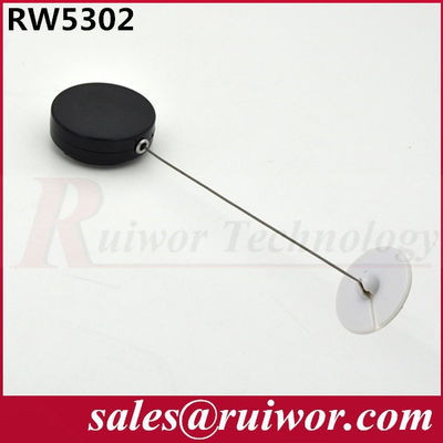 RUIWOR RW5302 Retractor de cable redondo con extremo de placa ABS adhesivo proveedor