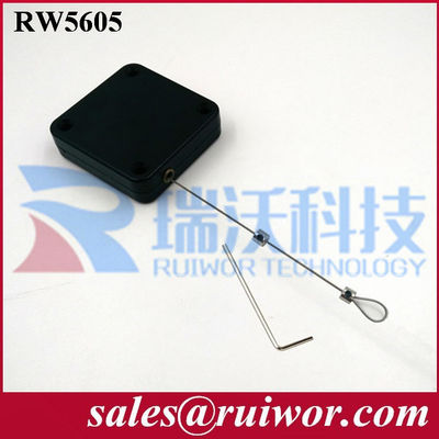 RUIWOR Cuadrado en forma de RW5600 Sereis Multipropósito caja de tira antirrobo fuerza de retroceso MAX 2.5LB/ longitud del cable MAX 400CM proveedor
