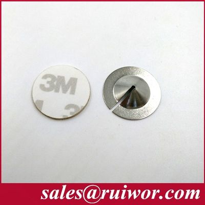 RUIWOR RW0019 Trabajo de placas metálicas adhesivas circulares con caja de tira antirrobo / correa de seguridad retráctil / carrete de cable proveedor