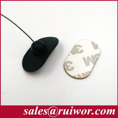 RUIWOR RW0021 Placa de goma adhesiva flexible con caja de tira antirrobo / correa de seguridad retráctil / carrete de cable proveedor