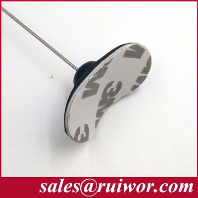 RUIWOR RW0021 Placa de goma adhesiva flexible con caja de tira antirrobo / correa de seguridad retráctil / carrete de cable proveedor