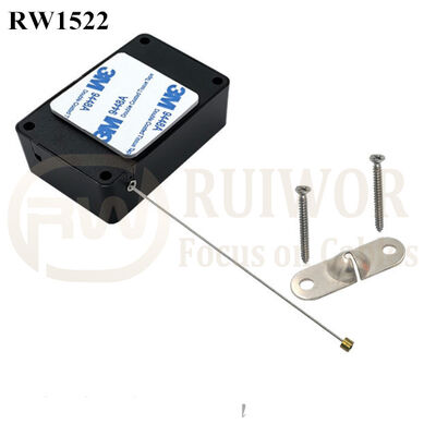 RW1522 Cuboid Multifunctional Retractable Cable With 10x31MM Two Screw Perforated Oval Metal Plate Connector Installed By Screw