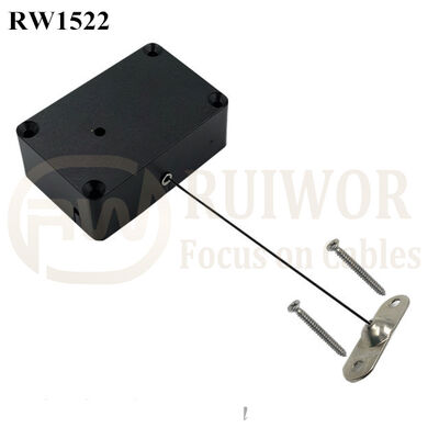 RW1522 Cuboid Multifunctional Retractable Cable With 10x31MM Two Screw Perforated Oval Metal Plate Connector Installed By Screw
