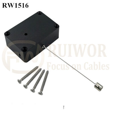RW1516 Cuboid Multifunctional Retractable Cable With Side Hole Hardwar Cable End Used For Product Positioning