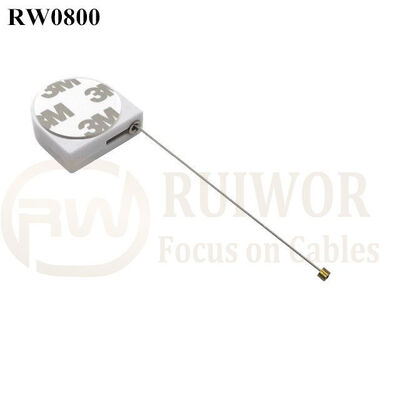RW0800 Retractable Tether D-Shaped Mini Size Box Featuring Customizable Logo Size Color And Retract Pull Force Options