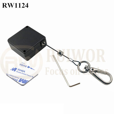RW1124 Square Retail Security Tether Plus Key Hook