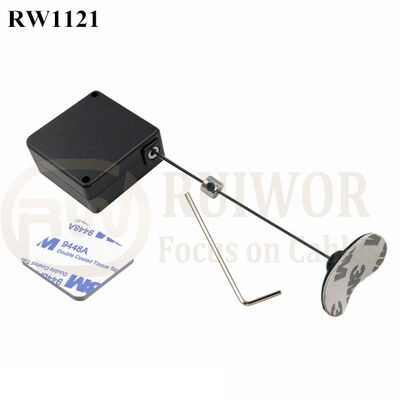 RuiWor RW1121 Square Security Anti Theft Cable With ABS Plate End Fitting For Retail Stores Secure Display
