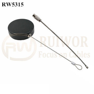 RW5315 Round Security Display Tether Plus Wire Rope Ring Catch
