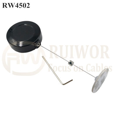 RW4502 Round Display Pull Box Plus Dia 30mm Circular Adhesive ABS Plate