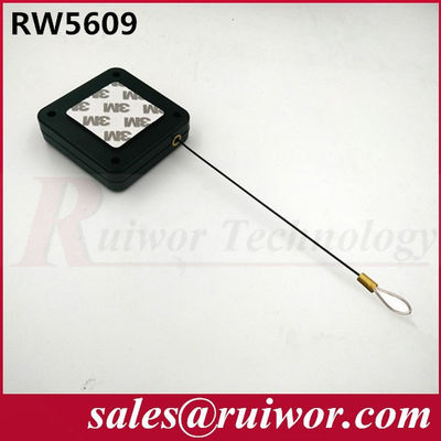 RUIWOR RW5609 Cuadrado Retractor de cable multipropósito Fuerzas de retracción MAX 2.5LB/ longitud del cable MAX 400CM