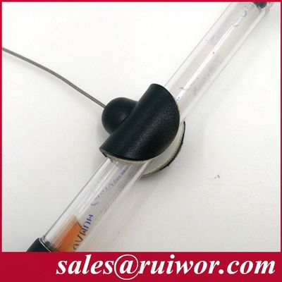 RUIWOR RW0021 Placa de goma adhesiva flexible con caja de tira antirrobo / correa de seguridad retráctil / carrete de cable