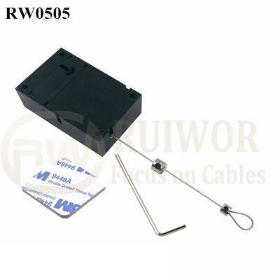 RW0505 Caja antirrobo cuboidal con extremo de lazo ajustable por cerradura pequeña y llave Allen