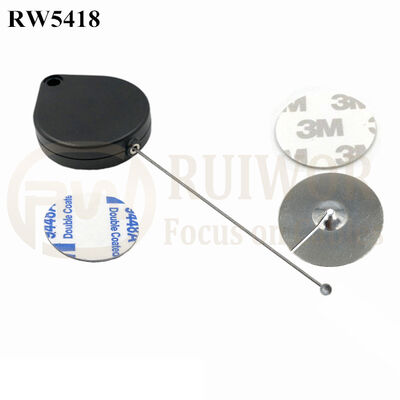 RW5418 Caja de seguridad en forma de corazón más Dia 38mm Placa de metal pegajoso circular