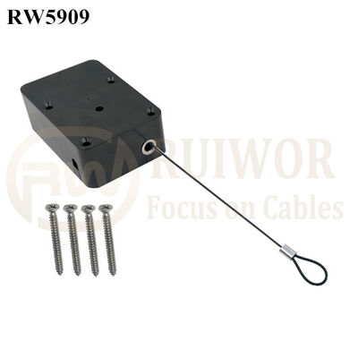 RW5909 Cuboide de trabajo pesado retráctil Función de grille de sujeción opcional más tamaño personalizable extremo de lazo fijo